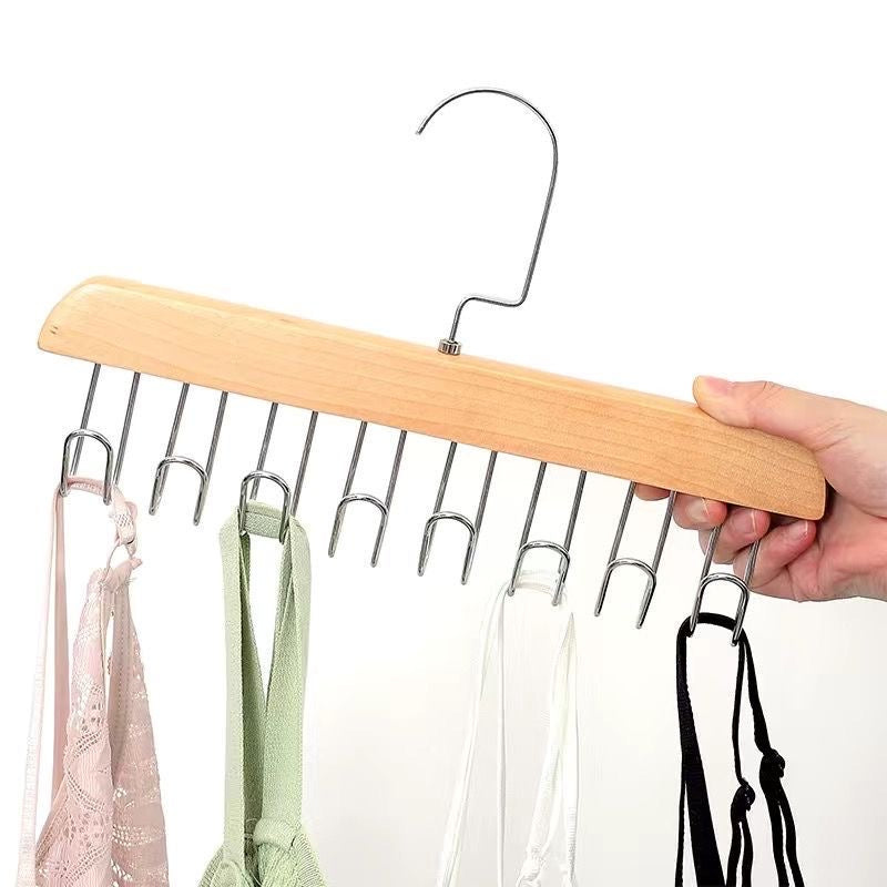 8 Hooks Non-Slip Hanger for Ties Bags Belt Scarves