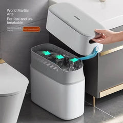 ECOCO Narrow Space Press-type Trash Can, Household Garbage Waste Bin