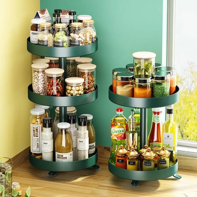Kitchen Spice Storage Rack Organizer, Condiment Rack Shelf