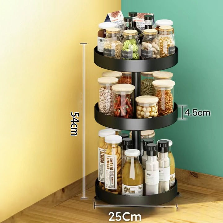 Kitchen Spice Storage Rack Organizer, Condiment Rack Shelf