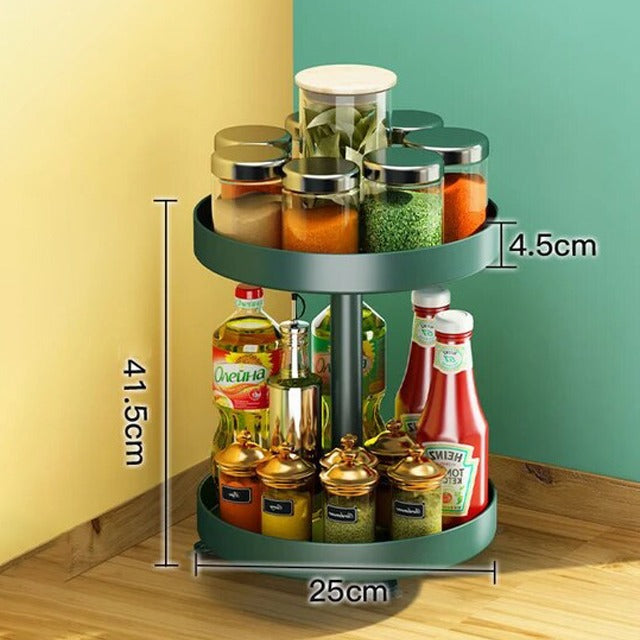Kitchen Spice Storage Rack Organizer, Condiment Rack Shelf