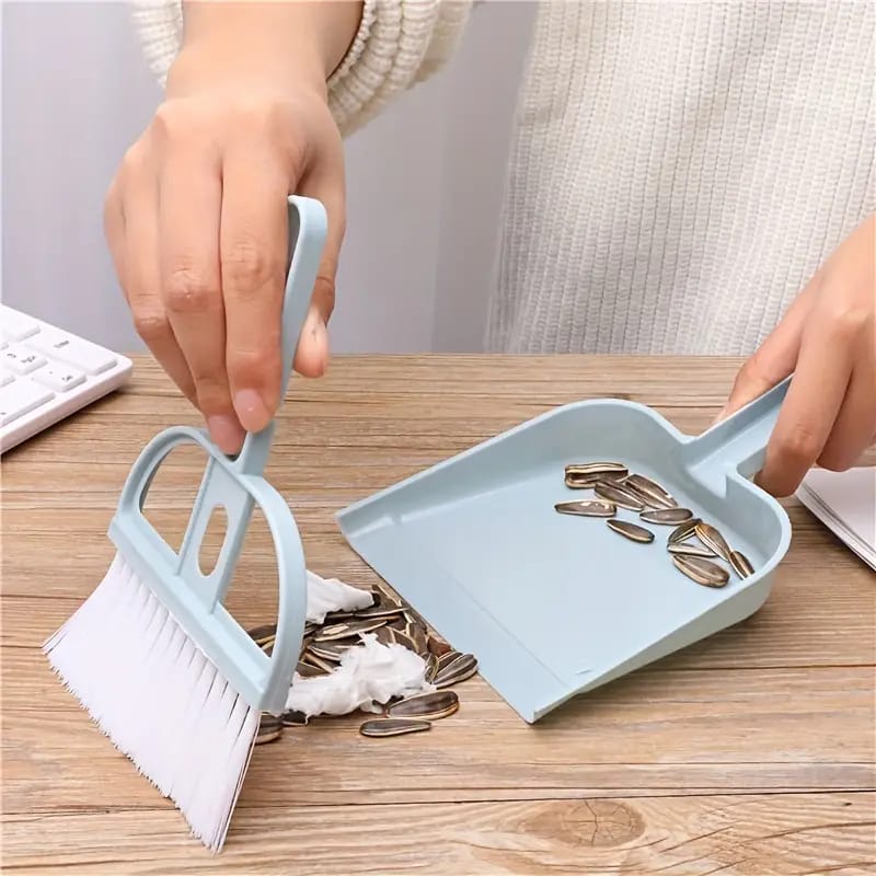 Mini Dustpan Broom Set, Small Garbage Shovel, House Hold Small Brush Cleaning Tool For Tabletop, Countertop, Desk