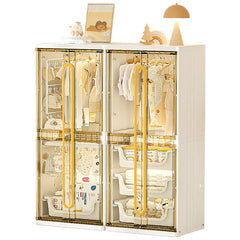 Modern Wardrobe Cloth Storage Cabinet Rack, Hanging Shelf Closet Organizer for Baby to Adult
