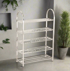 Multi-Layer Stainless Steel Shoes Rack - Space-Saving Shoe Cabinet Shelf