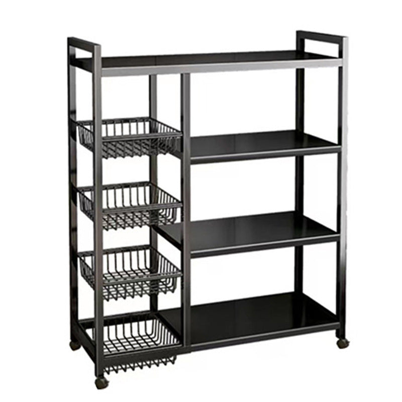 Multi-Tier Kitchen Storage Rack – Household Organizer Shelf with Mesh Baskets