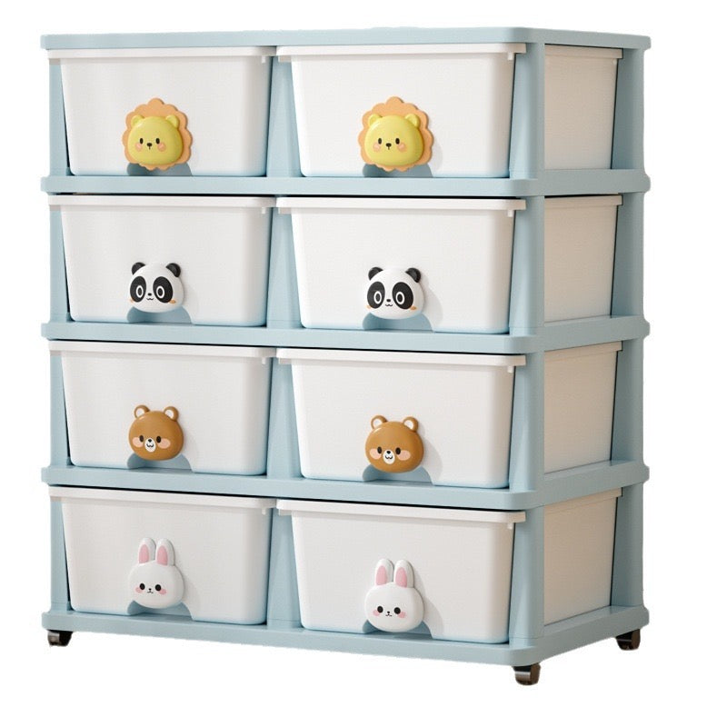 Multi-layer Drawer Type Storage Cabinet Box, Kids Toy Organizer Shelf, Cloth Storage Box, Multi-Purpose Plastic Storage Cart