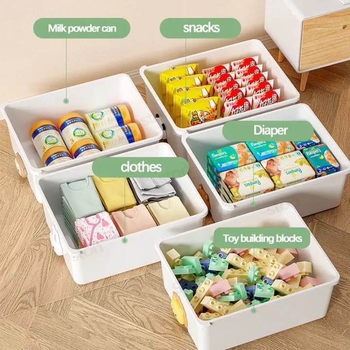 Multi-layer Drawer Type Storage Cabinet Box, Kids Toy Organizer Shelf, Cloth Storage Box, Multi-Purpose Plastic Storage Cart