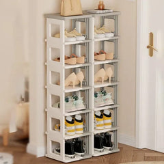 Multi-layer Foldable Shoe Rack Shelf, Portable Shoe Organizer For Home, Office