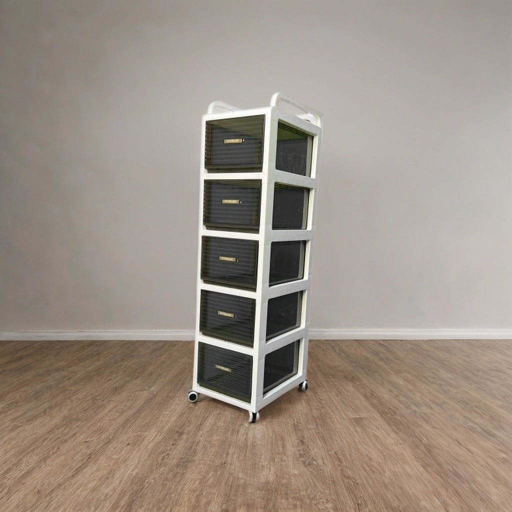 Multi-layer Storage Cabinet, Drawer Type Storage Unit, Home Office Organizer Cart