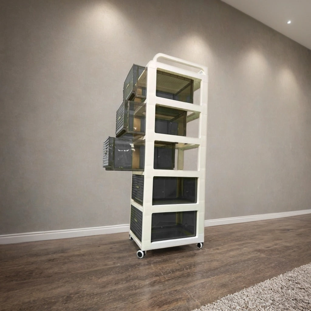 Multi-layer Storage Cabinet, Drawer Type Storage Unit, Home Office Organizer Cart