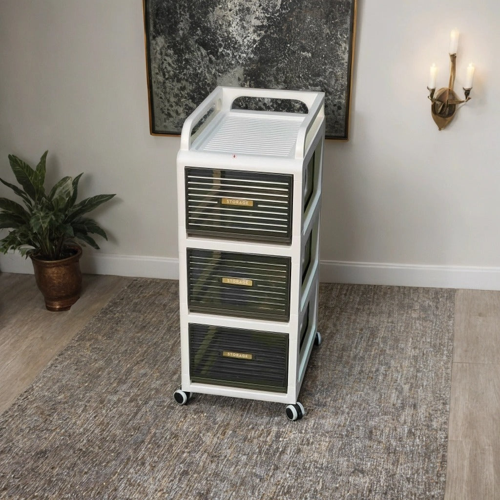 Multi-layer Storage Cabinet, Drawer Type Storage Unit, Home Office Organizer Cart