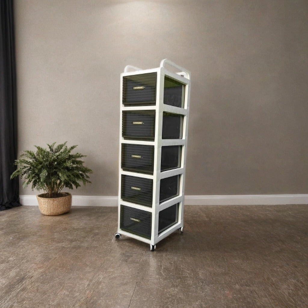 Multi-layer Storage Cabinet, Drawer Type Storage Unit, Home Office Organizer Cart