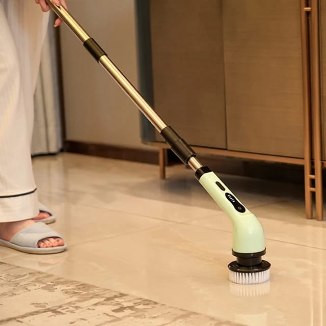 Multifunctional Electric Cleaning Brush - 9-in-1 Cordless Power Spin Scrubber, Household Cleaning Gadget