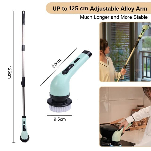 Multifunctional Electric Cleaning Brush - 9-in-1 Cordless Power Spin Scrubber, Household Cleaning Gadget