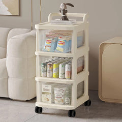 Multifunctional Storage Trolley Rack, Multi- Tier Drawer Cabinet For Kitchen, Bedroom, Office