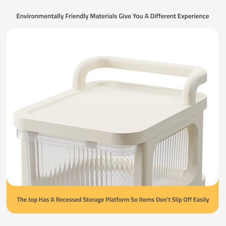 Multifunctional Storage Trolley Rack, Multi- Tier Drawer Cabinet For Kitchen, Bedroom, Office