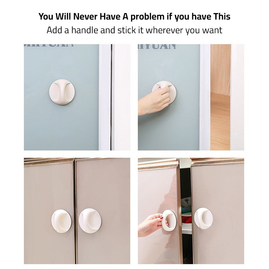 Multi-functional Door Handle, Cabinet Drawer Window Glass Door Pull Handle, Adhesive Toilet Seat Lifter