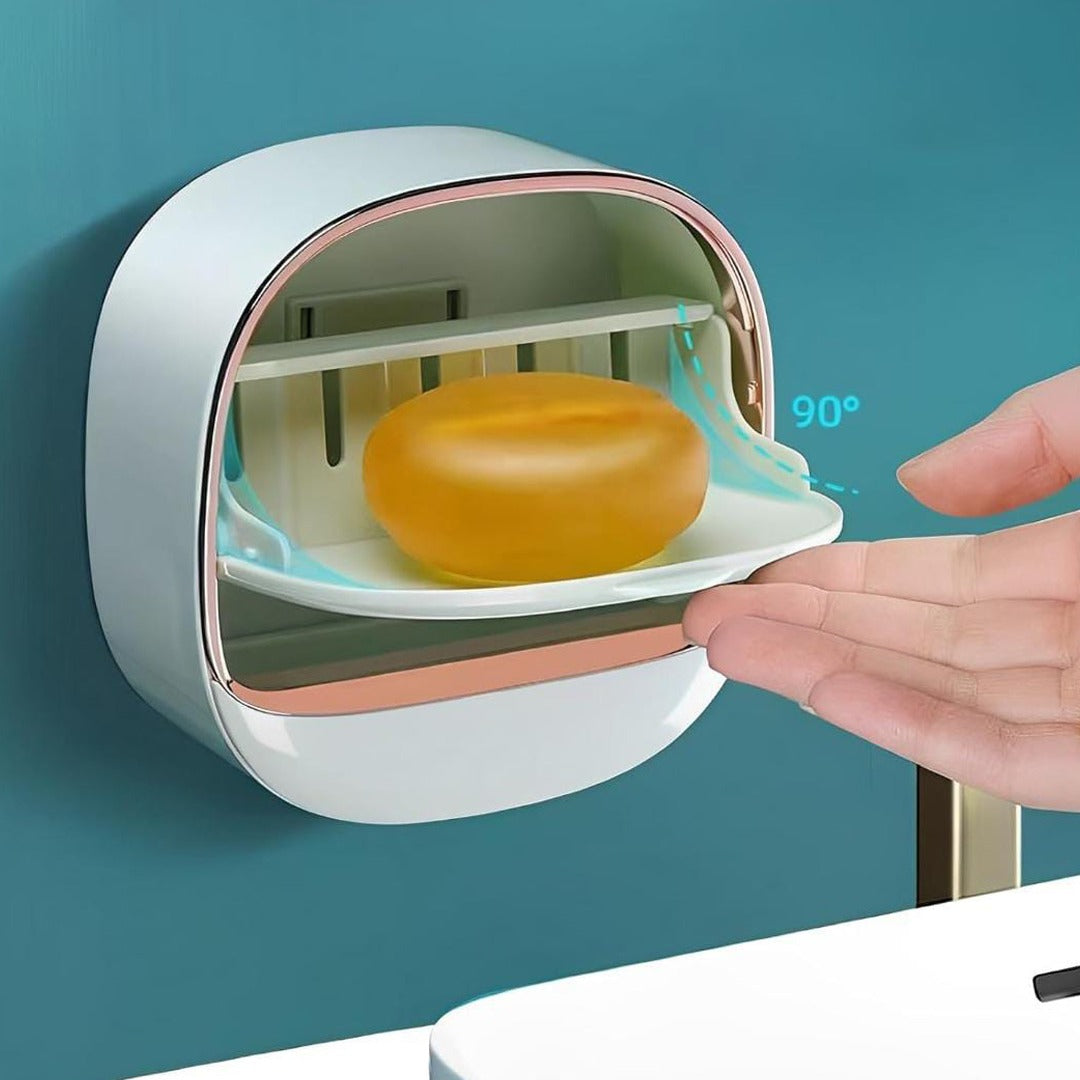 Drainable Wall Mounted Soap Box, Waterproof Soap Holder, Soap Dish Rack