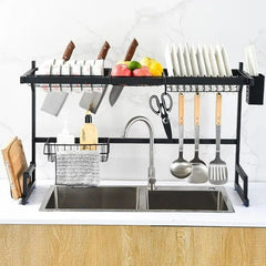 Over the Sink Dish Drying Rack, Stainless Steel Kitchen Rack