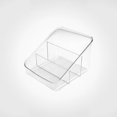 3-Section Clear Drawer Organizer, Storage Rack for Makeup & Office Supplies