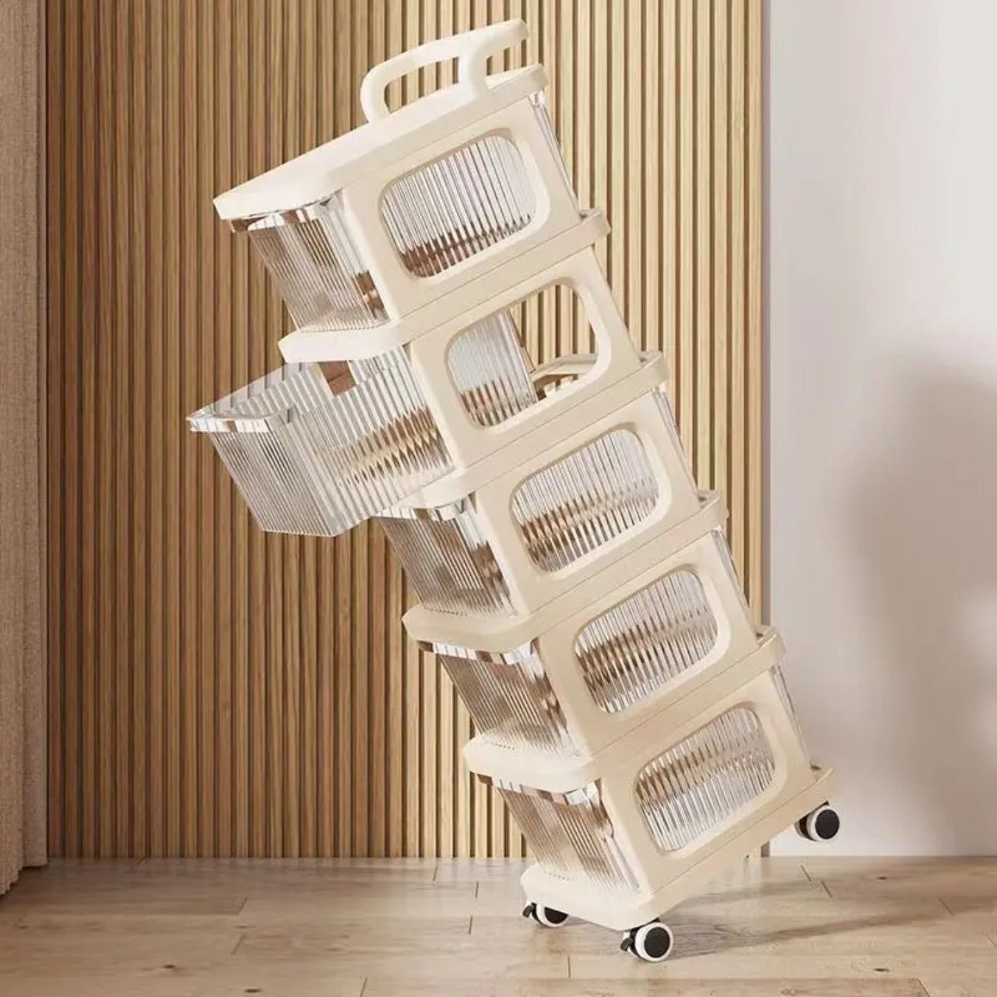 Multifunctional Storage Trolley Rack, Multi- Tier Drawer Cabinet For Kitchen, Bedroom, Office