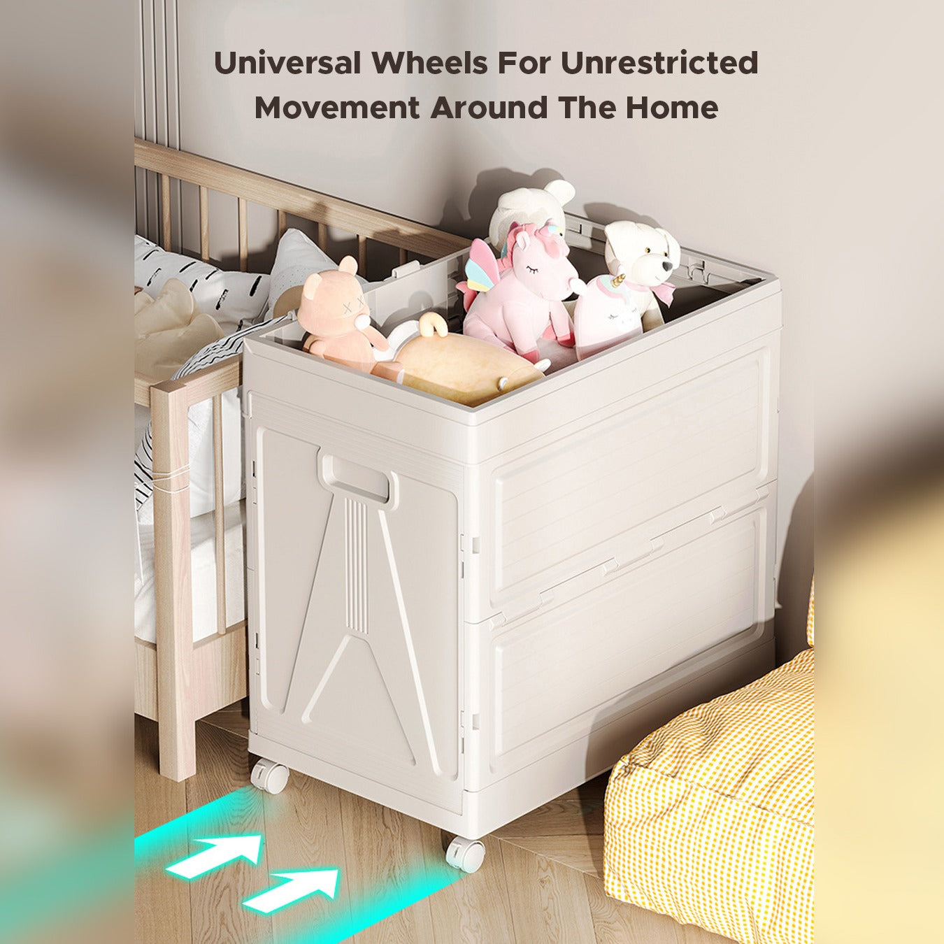 Foldable Cloth Storage Organizer Box, Large Capacity Multi-Purpose Container Rack