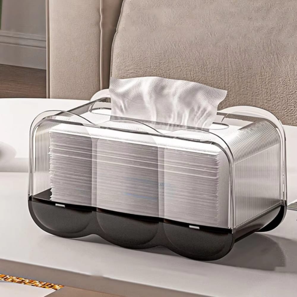 Transparent Tissue Box, Dustproof Tissue Holder for Home, Office Use