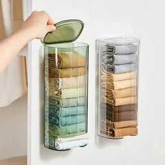 Wall-Mounted Undergarments Storage Box, Pull Out Storage Drawer Basket, Garbage Bag Organizer