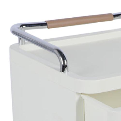 Rolling Storage Rack Cabinet with Drawers, Multi-functional Movable Cart Shelf Organizer