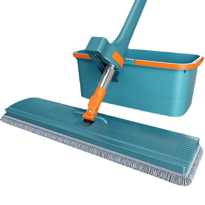 Hands-free Mop, Self Squeezing Micro Fiber Flat Mop With Bucket for Floor Cleaning