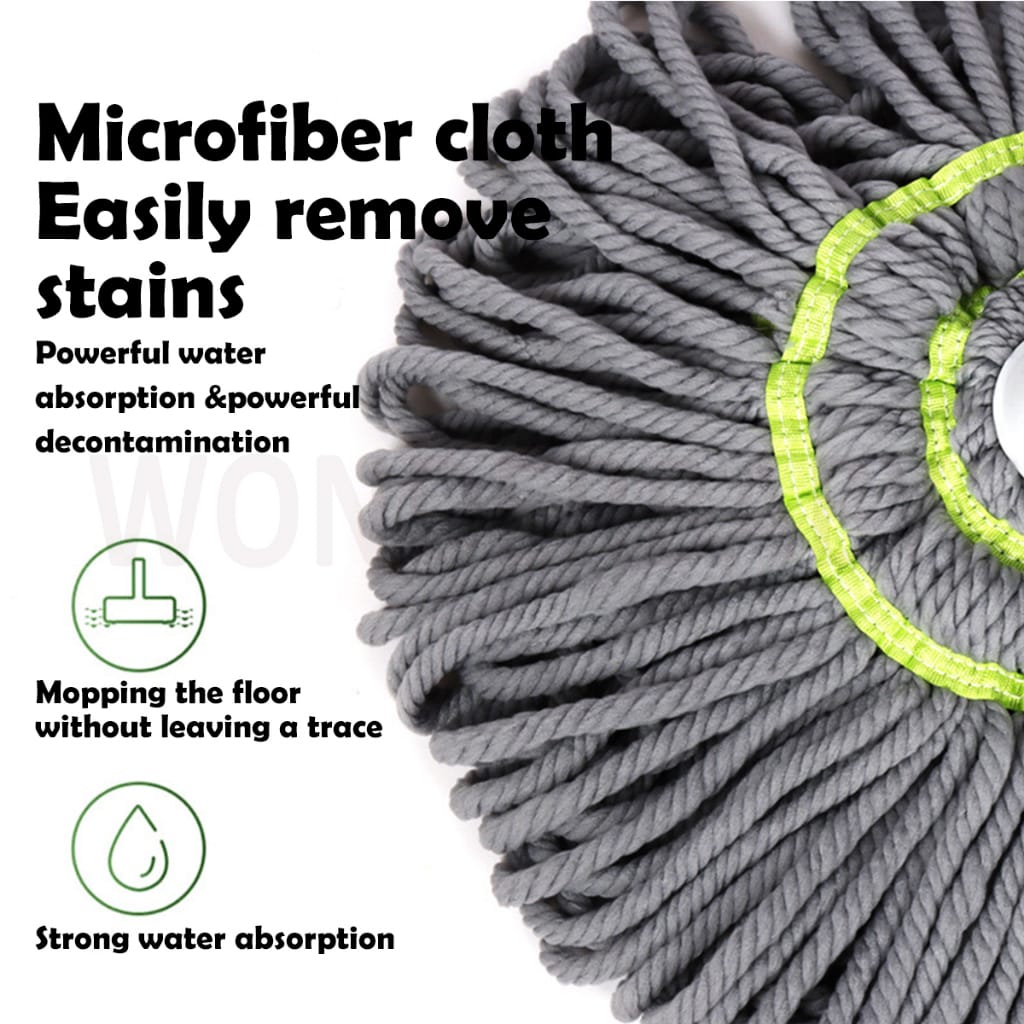 Self Wringing Twist Floor Cleaning Mop, Retractable Self Squeezing Household Mop Stick