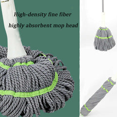 Self Wringing Twist Floor Cleaning Mop, Retractable Self Squeezing Household Mop Stick