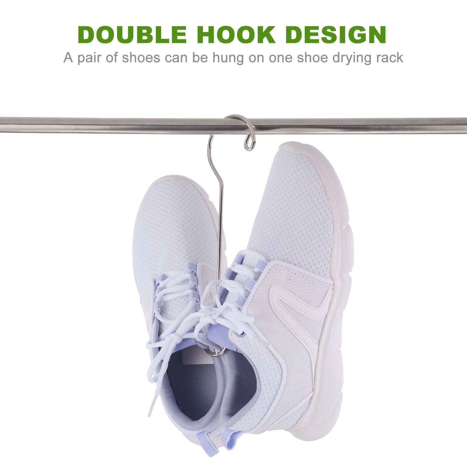 Shoe Drying Hanger Organizer, Hanging Storage Rack Hook for Sandals, Sneakers, Shoes