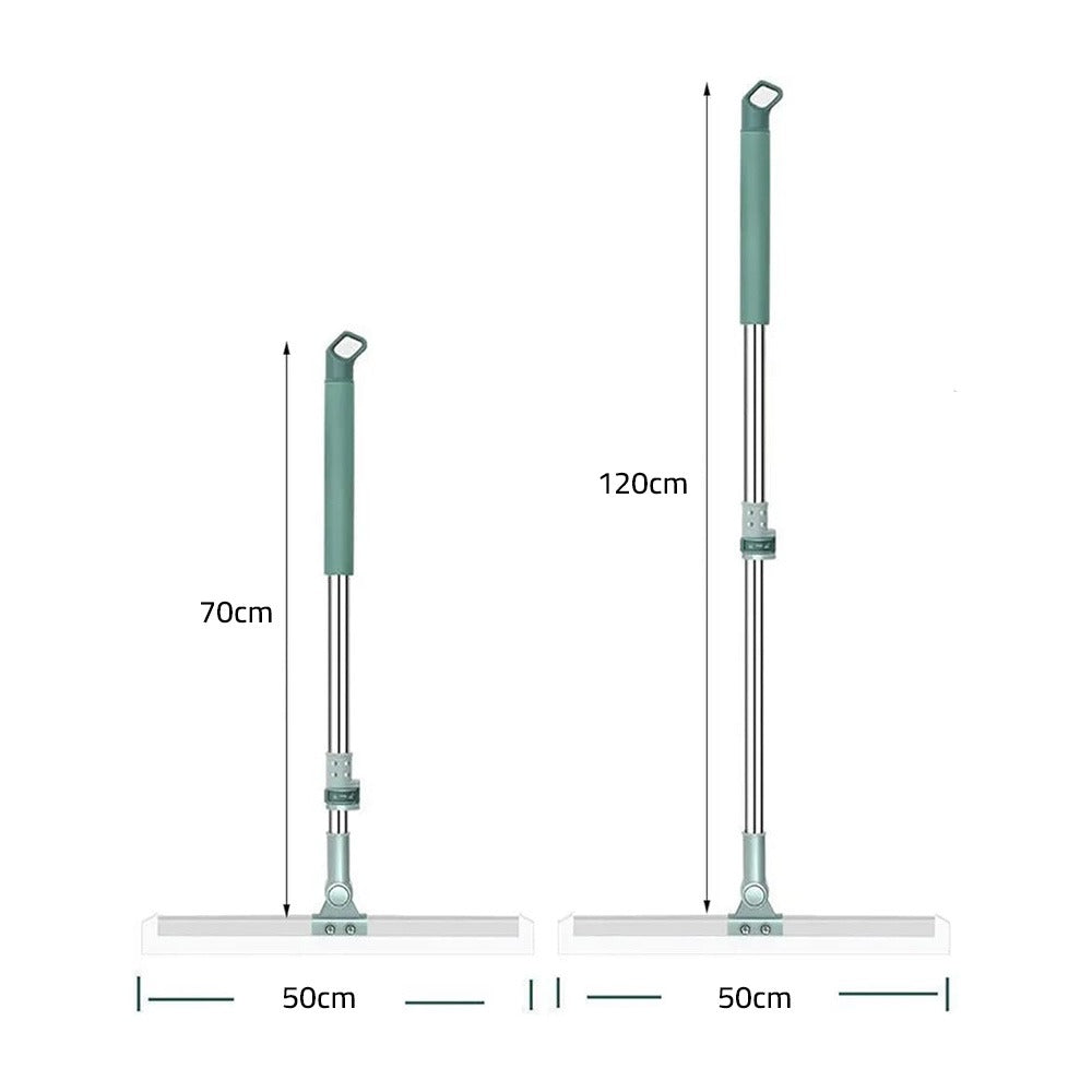 Silicone Head Heavy Duty Water Cleaner Mop with Long Telescopic Handle