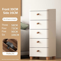 Bedroom Bedside Storage Cabinet Chest Of Drawers, Simple Narrow Drawer Type Storage Stand