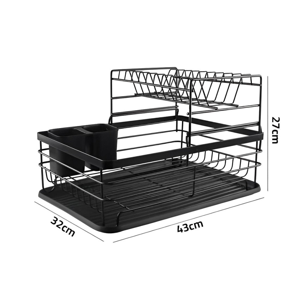 Dish Drying Rack, Countertop Dish Storage Holder, Dish Organizer For Kitchen