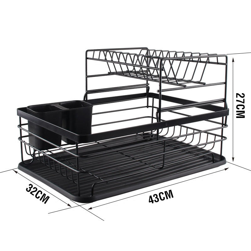Dish Drying Rack, Countertop Dish Storage Holder, Dish Organizer For Kitchen