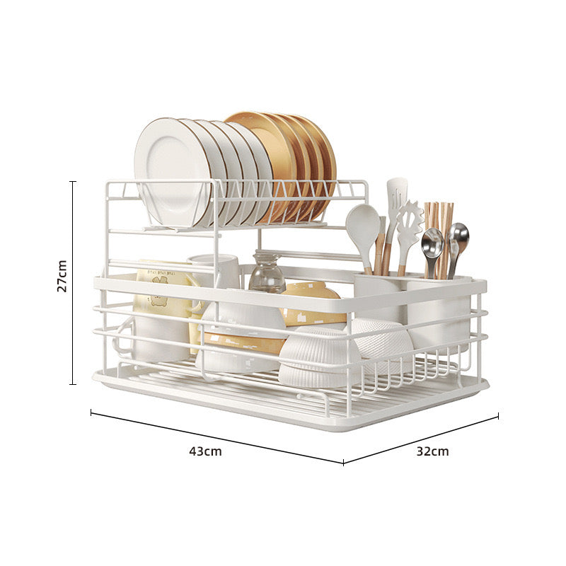 Dish Drying Rack, Countertop Dish Storage Holder, Dish Organizer For Kitchen