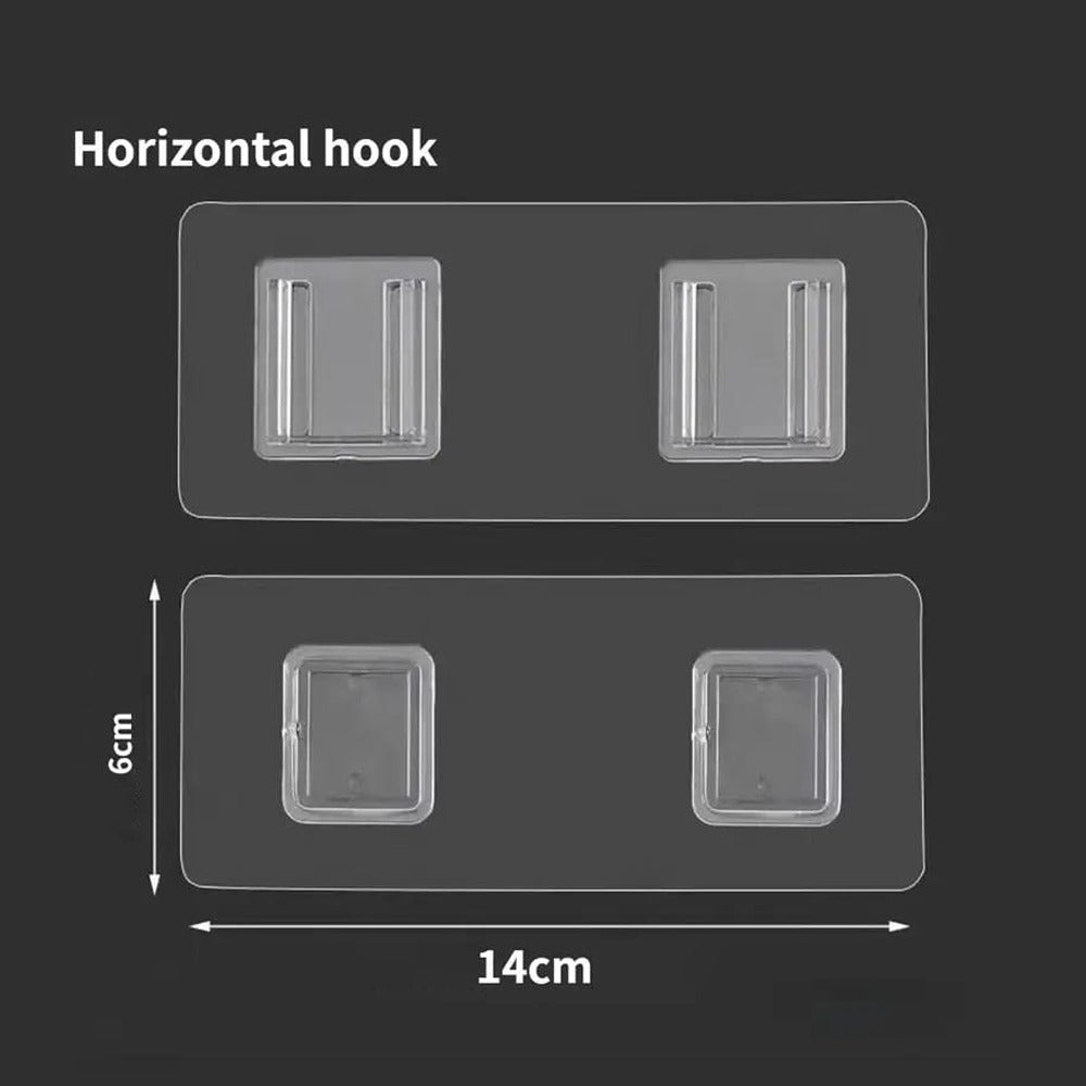 Double Sided Adhesive Wall Hook Hanger Sticker Strip, Long Strip Buckle
