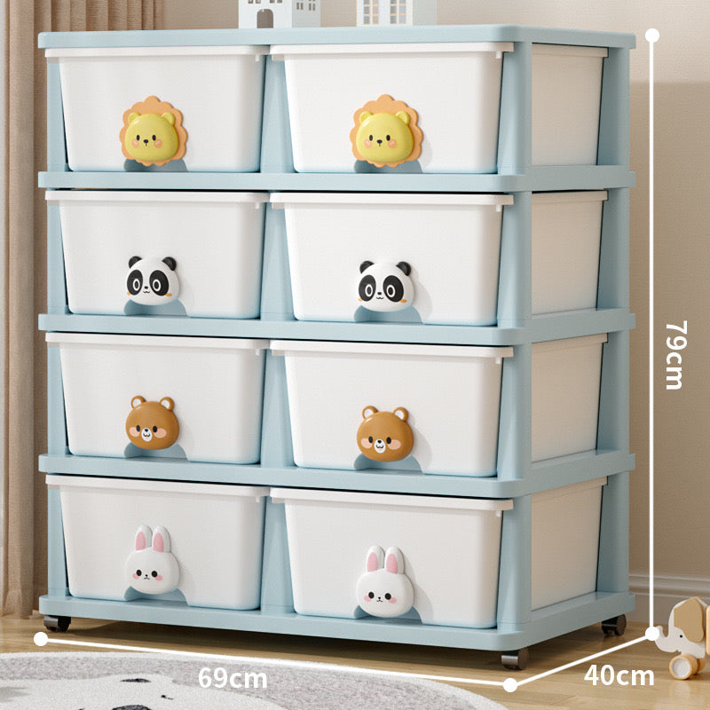 Multi-layer Drawer Type Storage Cabinet Box, Kids Toy Organizer Shelf, Cloth Storage Box, Multi-Purpose Plastic Storage Cart