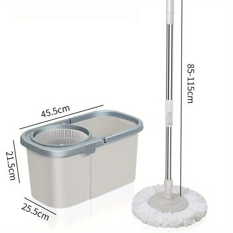 Smart Spin Mop And Bucket With Wringer Set, Household Easy Wring Mop