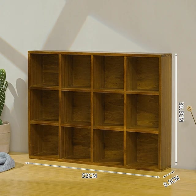 Wooden Wall Hanging Display Rack, Home Decor Organizer Shelf, Coffee Tea Mug Storage Stand