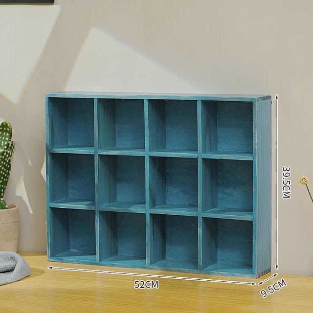 Wooden Wall Hanging Display Rack, Home Decor Organizer Shelf, Coffee Tea Mug Storage Stand