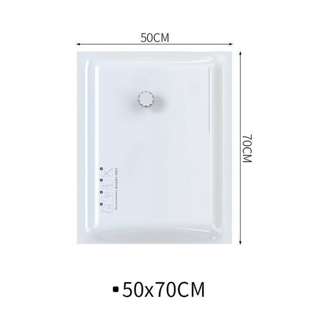 Space Saving Vacuum Seal Bags, Clothes Storage Compressed Reusable Organizer Bags