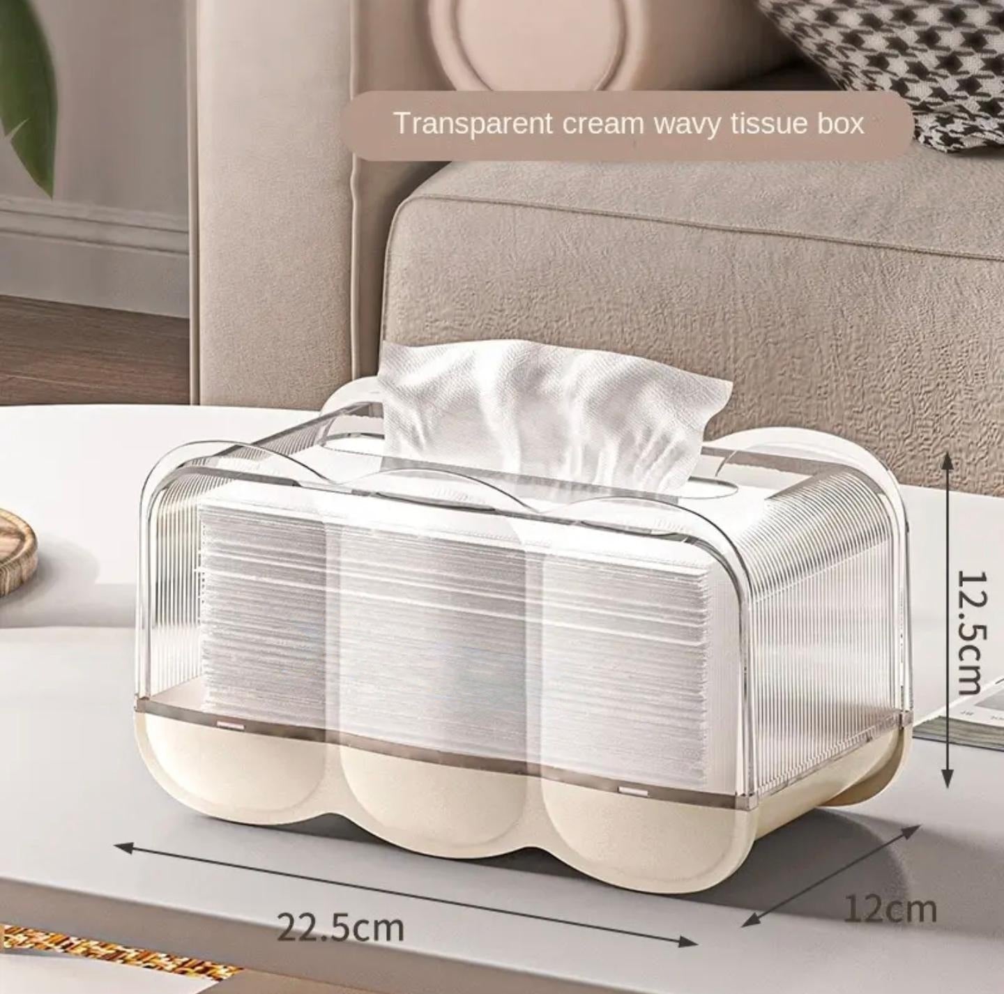 Transparent Tissue Box, Dustproof Tissue Holder for Home, Office Use