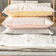 Space Saving Vacuum Seal Bags, Clothes Storage Compressed Reusable Organizer Bags
