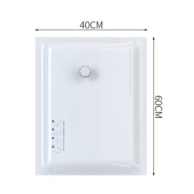 Space Saving Vacuum Seal Bags, Clothes Storage Compressed Reusable Organizer Bags