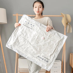 Space Saving Vacuum Seal Bags, Clothes Storage Compressed Reusable Organizer Bags