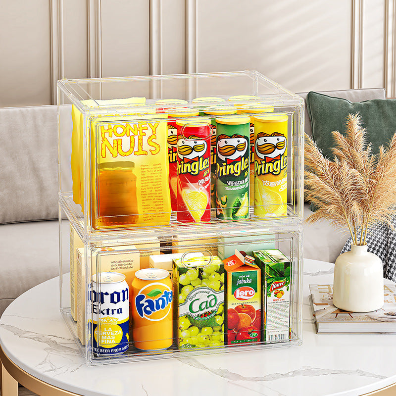 1 Pcs Stackable Transparent Shoe Box Organizer, Multipurpose Display Case, Sneakers Storage Rack
