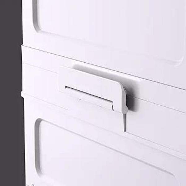 Storage Cabinet Rack with Wheels, 3 Layer Stackable Storage Bin Organizer Shelf